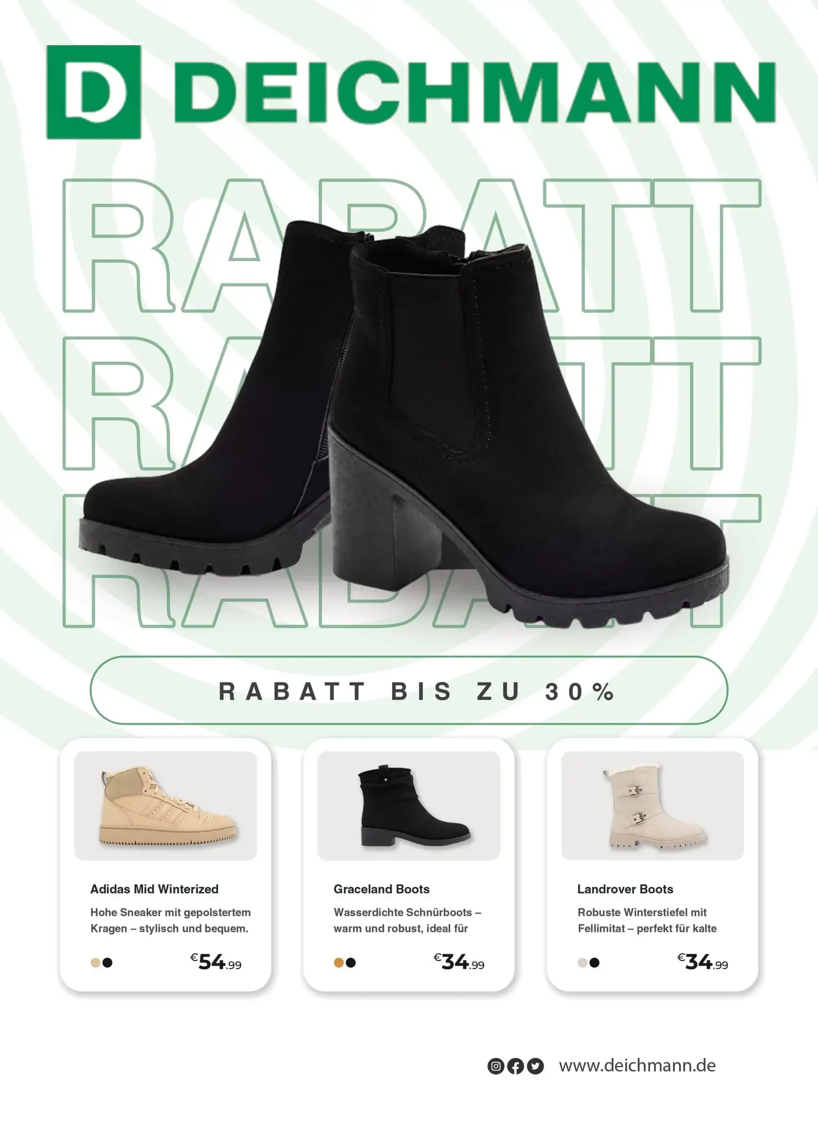 Deichmann Rabattaktion – Bis zu 30 % auf Schuhe